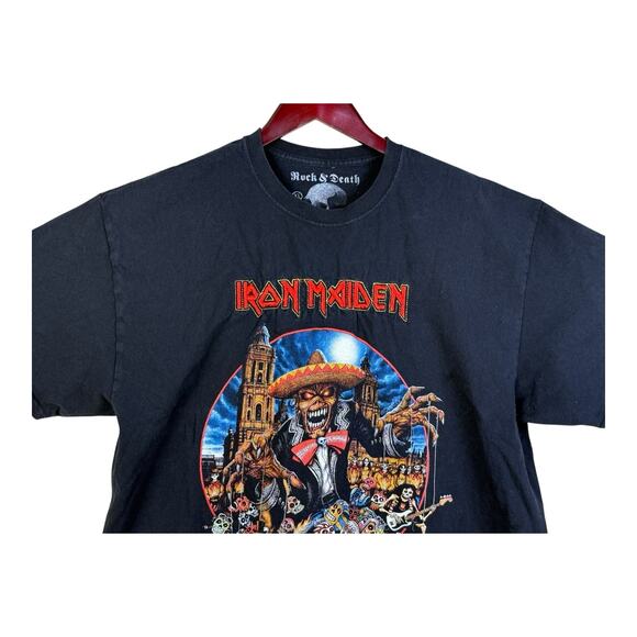 RARE Iron Maiden Legacy Of The Beast Tour Shirt XL Mexico City Night Of The Dead - Picture 2 of 10